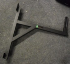 1 x Large Speaker Wall Bracket Metal Black PA System Extra Long Solid Stageline