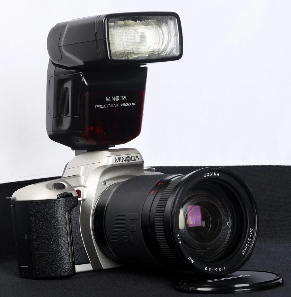 Minolta Alpha Sweet QD AF 35mm Film SLR c/w AF 28-210/3.5-5.6 Lens & 3500xi Kit - Image 3 of 4