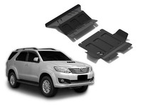 Unterfahrschutz KüHler + Motorschutz Aus Stahl FüR Toyota Fortuner 2007-2015
