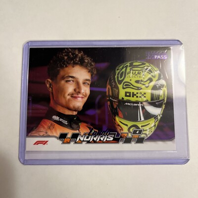 2024 Topps Paddock Pass F1 Formula 1 Lando Norris #57 Purple Foil