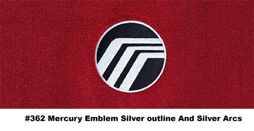 Alfombrillas Cutpile ACC 1992-2011 Mercury Grand Marquis Mercury Logo 4 piezas Foto 3 de 4