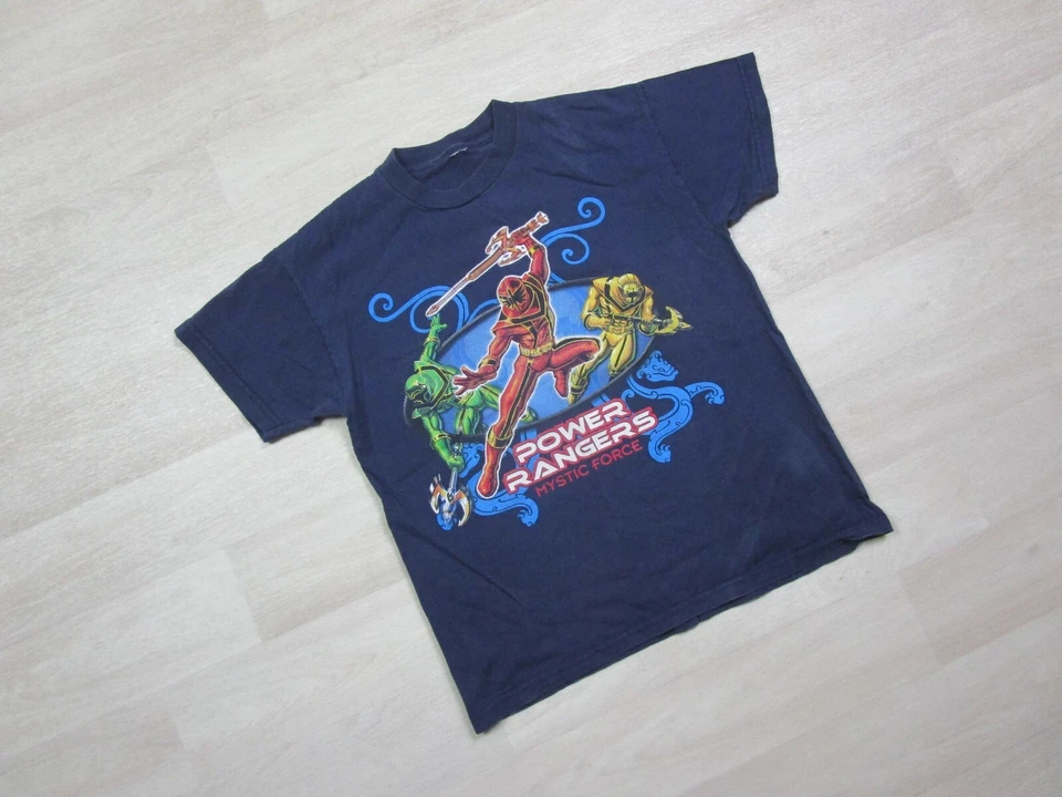 Camiseta De Colección Power Rangers Mystic Force (M/L) Jóvenes Niños Dibujos Animados Película Foto 2 de 4