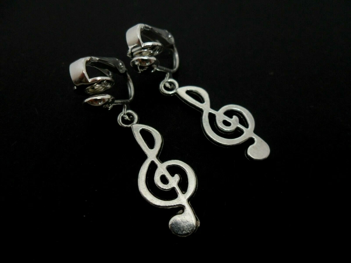 Orecchini Donna In Argento 925 A Forma Di Note Musicali: Delicati, Ipoallergenici, Ideali Come Regalo - 3