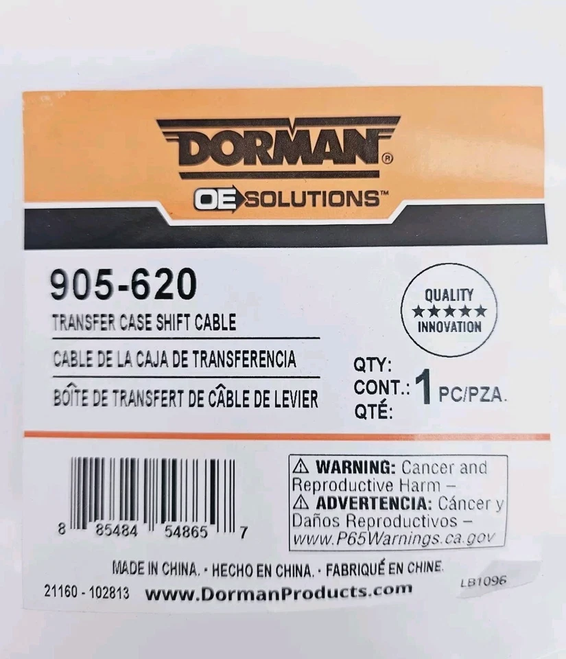 Cable de cambio de caja de transferencia Dorman 905-620 para Jeep Wrangler 07-11 Foto 2 de 4