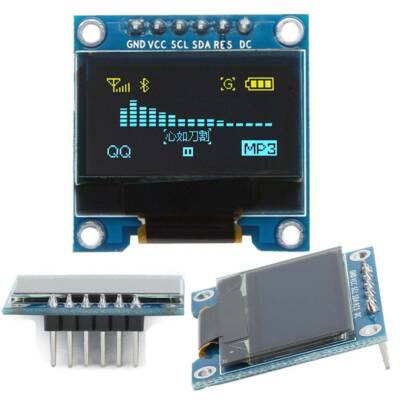 0.96'' 6Pin Blue&Yellow OLED Display Module IIC I2C SPI For Raspberry Pi