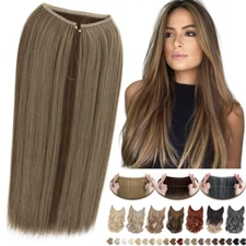 Thick Wire In Hair Extension Elastic Band Secret Miracle Ring 100% Real AS Human