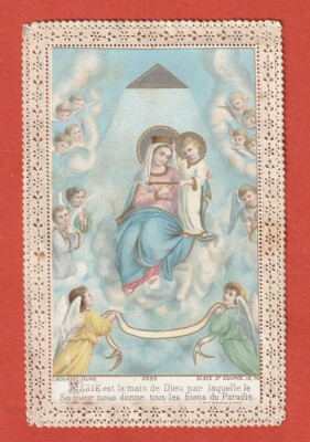 CANIVET - PIOUS IMAGE - 19th century - MARY IS THE HAND OF GOD