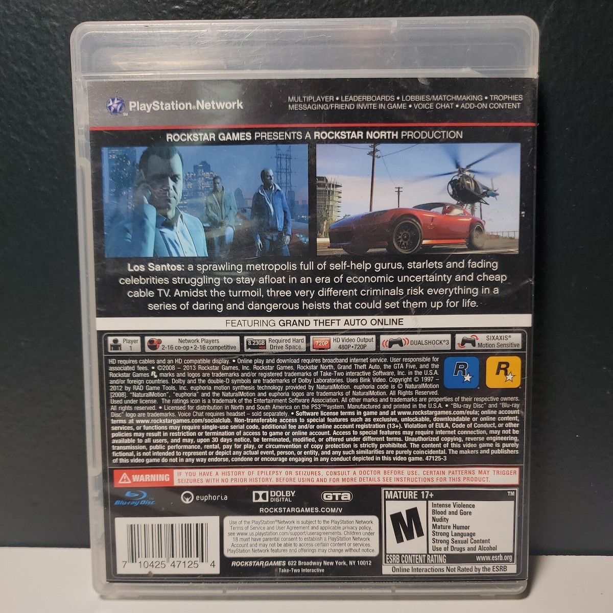 Grand Theft Auto V (GTA 5) Playstation 3 (PS3) — COMPLETE CIB