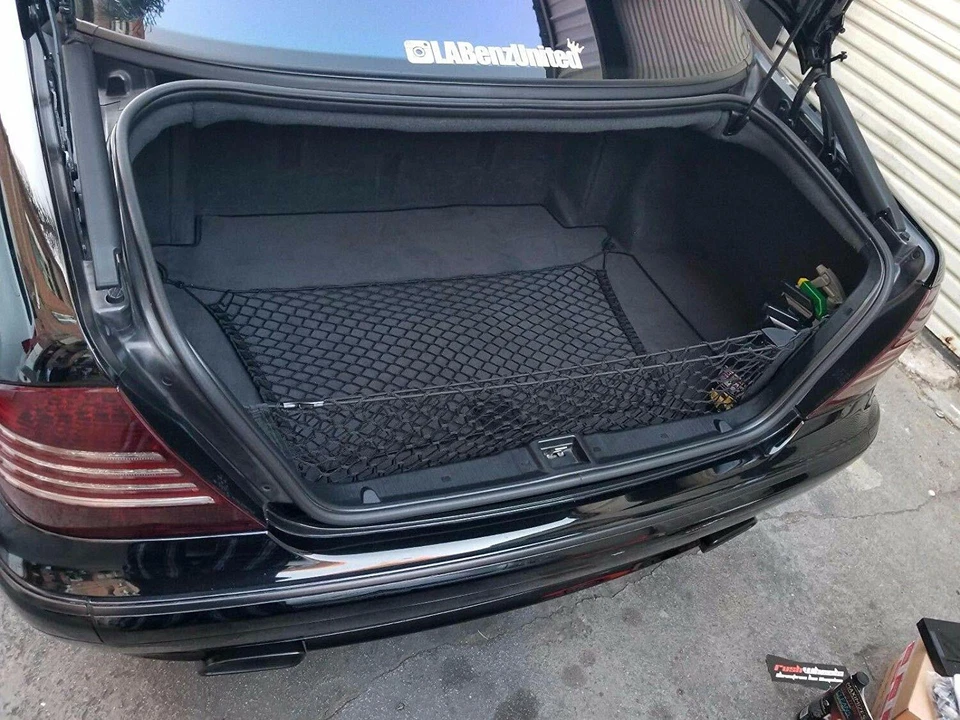 Rear Trunk Floor Style Web Cargo Net for MERCEDES-BENZ S-Class 2000-2006 New - Image 4 of 4