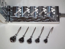 Freshwater Flip jig mold 3/8, 1/2, 5/8, 3/4, 1oz Flateye Keeper Wire CNC USA 3RD