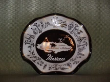 Vintage Nassau New Providence Island Glass Candy Dish/ Ashtray