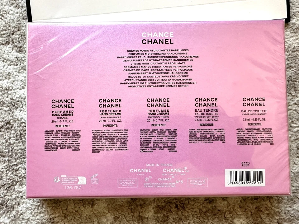 Chanel Chance Perfumed Moisturizing Hand Cream Set ~3x20ml W/Chance EDT ~2x7.5ml - Image 4 of 4