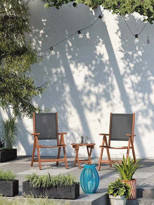 John Lewis ANYDAY Garden Recliner Chair, FSCCertified (Eucalyptus Wood