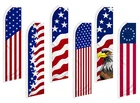 Large USA Advertising Flutter Feather Flag Swooper Flag Betsy Ross American Flag