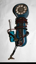 Bell System Western Electric Lineman's Rotary Line Tester Handset + Banjo 6 adpr