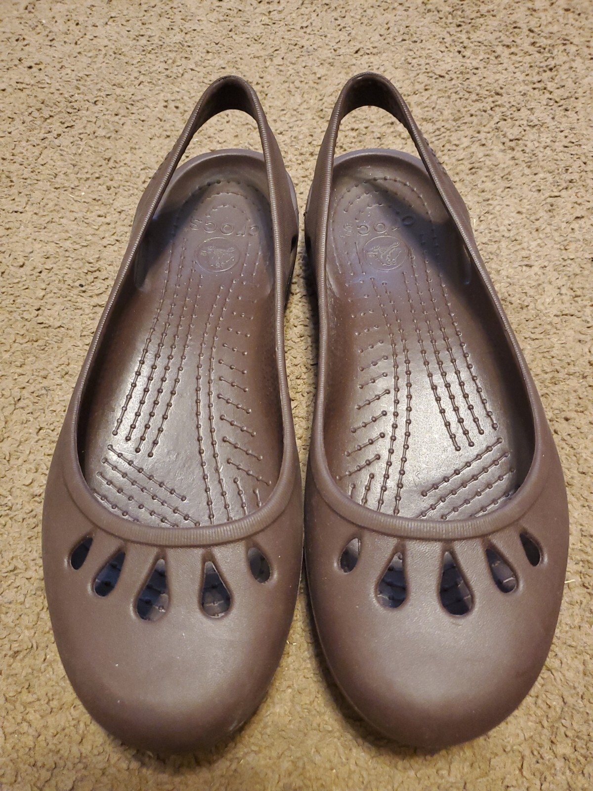 Crocs Womens Kadee Slingback Flats Round Toe Slip On … Gem