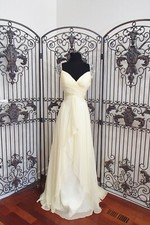 BD156 MAC DUGGAL 65122 SZ 8 YELLOW $298 #9541 PROM PARTY FORMAL DRESS GOWN