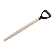 Neilsen Long Solid Wooden Shovel Spade Fork Shaft with Plastic Handle D Type