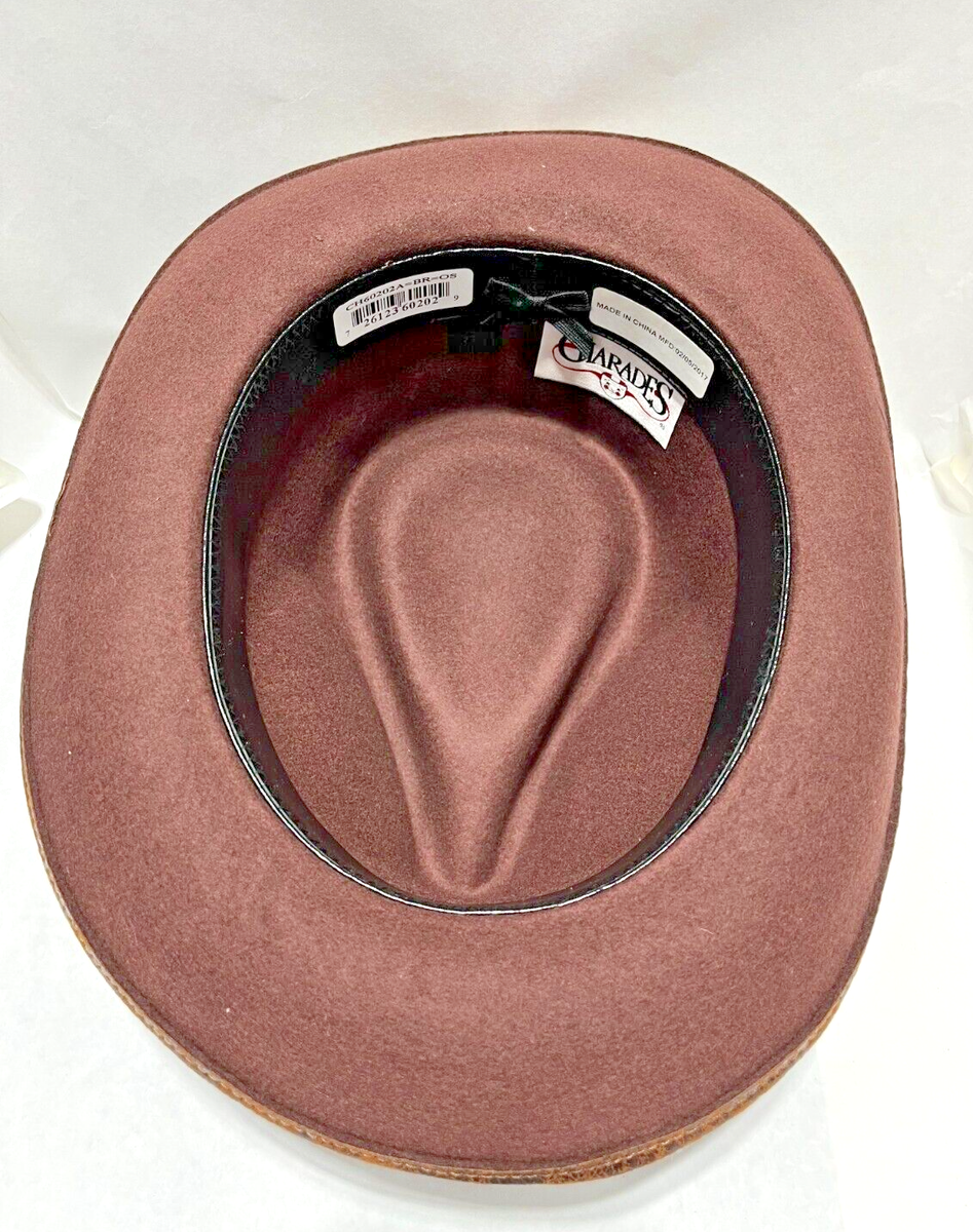 Indiana Jones inspired Child Distressed Faux Leather HAT, Brown | eBay