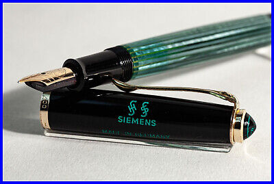 PELIKAN 400NN Piston Filler with 14K KF Nib GREEN STRIPED PELIKAN 400NN Piston Filler with 14K KF Nib GREEN STRIPED