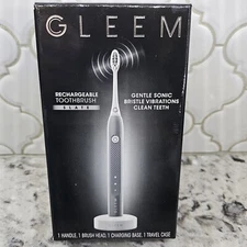 Gleem Rechargeable Electric Toothbrush - Quiet Motor - 2 brushing modes - Timer