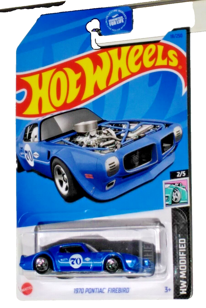 Hot Wheels 2023 HW Modified 2/5 Blue 1970 Pontiac Firebird