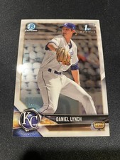 DANIEL LYNCH 2018 Bowman Chrome #BDC-142 Rookie 1st RC Kansas City Royals