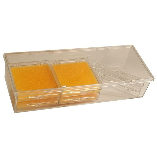 Caja de almacenamiento de plástico TODA escala Kadee #3022, 4 joyas medianas y 2 pequeñas con espuma | Zustand: New