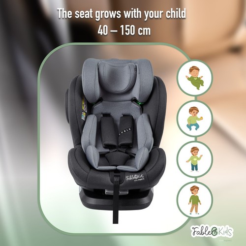 Fablekids Silla de auto NOBLE Silla de coche niños Isofix giratoria 360° - Imagen 8 de 13
