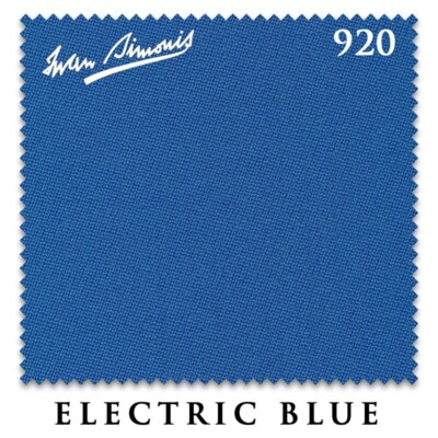7' Simonis 920 Pool Billiard Table Cloth - Electric Blue - AUTHORIZED DEALER