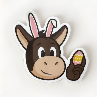 3  STICKERMULE EASTER BUNNY LOGO DIE-CUT DECAL STICKER KICK ASS HOLIDAY RABBIT