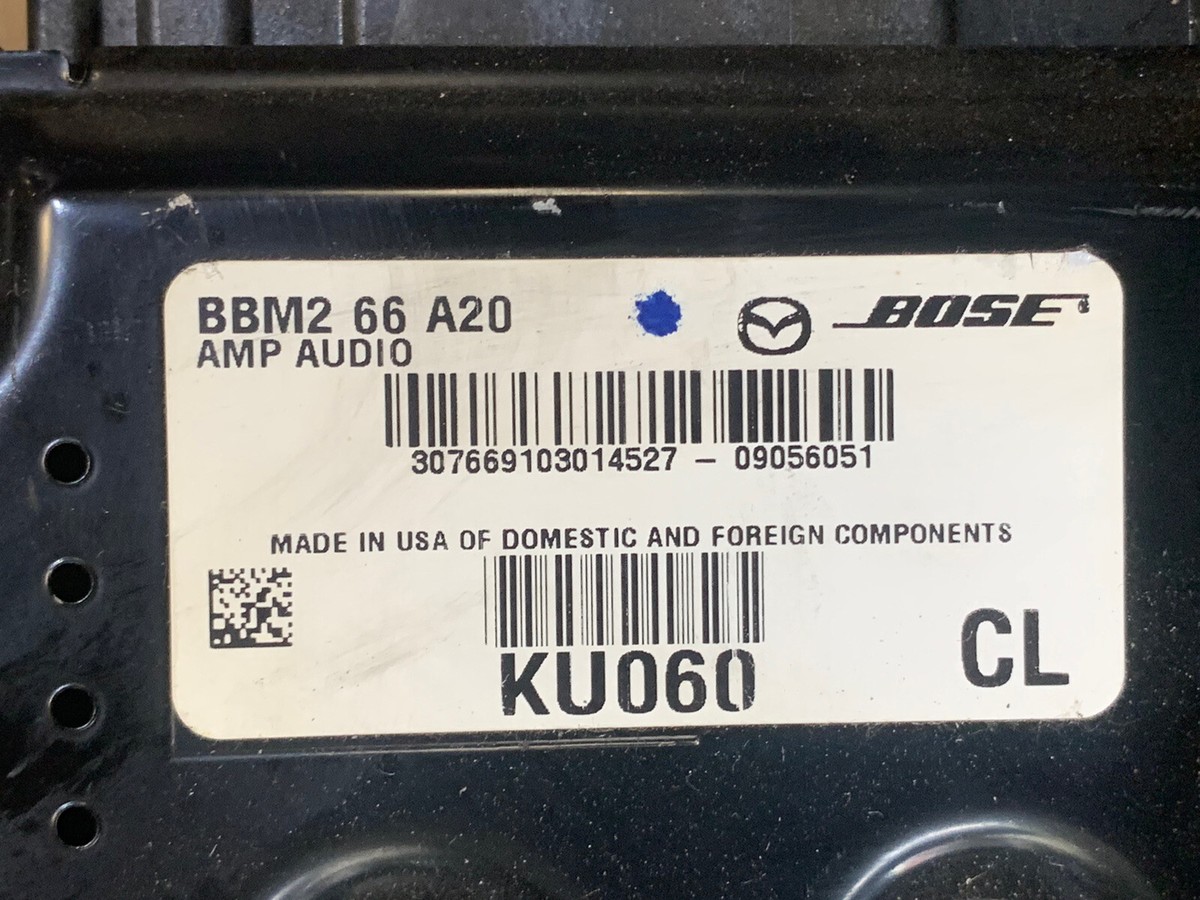 2010 - 13 Mazda 3 Bose Amplifier BBM2 66 A20 Audio Radio