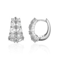 Ohrringe Aus Sterlingsilber Mit WeißEm Topas Und Rhodiumbeschichtung