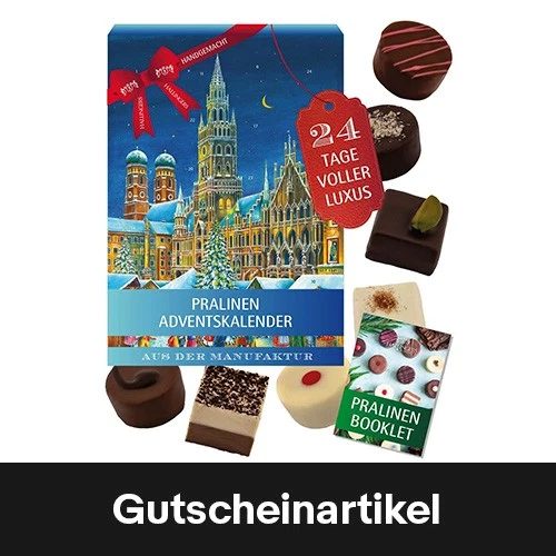 Adventskalender Pralinen Hallingers ohne Alkohol - Handgemacht Premium