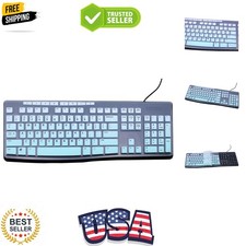 Ultra Thin Desktop PC Silicone Keyboard Cover Skin Protector Compatible for L...