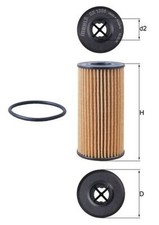 KNECHT Ölfilter OX 1308D Filtereinsatz 57,5mm für MERCEDES CITAN W415 W420 V177 KNECHT Ölfilter OX 1308D Filtereinsatz 57,5mm für MERCEDES CITAN W415 W420 V177