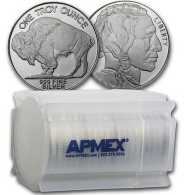 1 oz Siver Round Buffalo (Tube of 10) .999 Fine Siver