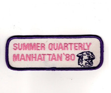 Manhattan, Kansas, 1980 "Summer Quarterly", Wildcat Souvenir Patch