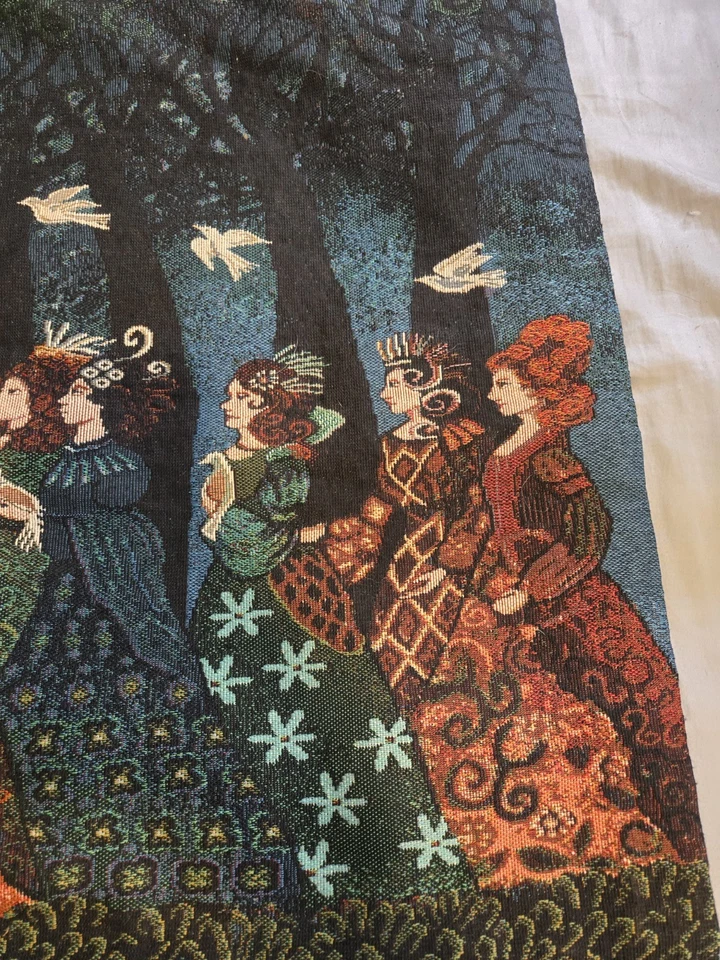 Manual Woodworkers and Weavers 12 Women Of The Grove Tapestry 36 X 25 - Image 2 of 4