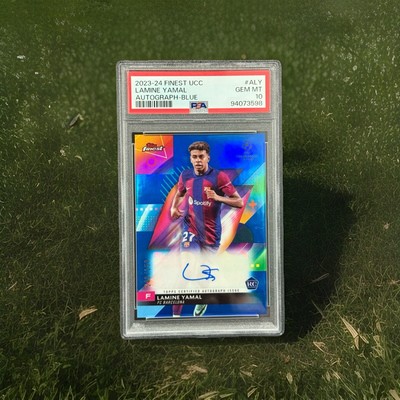 【激レア・PSA鑑定品】 Lamine Yamal ラミンヤマル直筆サイン RC 2023-24 Topps Finest UCC Barcelona Lamine Yamal Refractor Auto