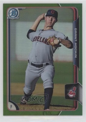 2015 Bowman Draft Chrome Green Refractor 53/99 Grant Hockin #115 0b2