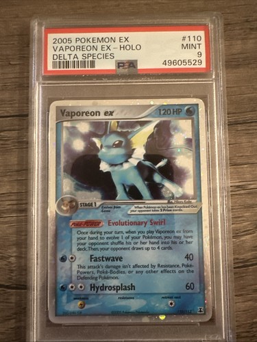 Vaporeon ex graded PSA 9 for sale on eBay