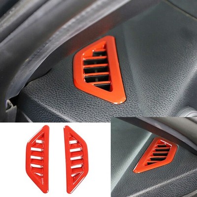 For T@yota 86 Subaru BRZ 12-20 Scion FR-S Red ABS Dashboard Air Vent Outlet Trim