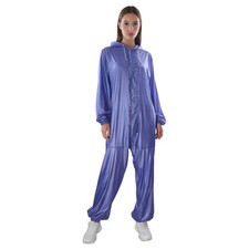 Unisex Adults Workwear With Drawstring Raincoat Coverall Jumpsuit Windproof