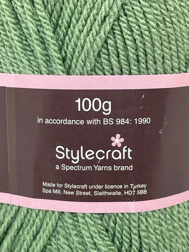 Lot 5 Skeins Color # 1824 Stylecraft Special DK Yarn ~100g Ea. Preowned READ - Image 4 of 4
