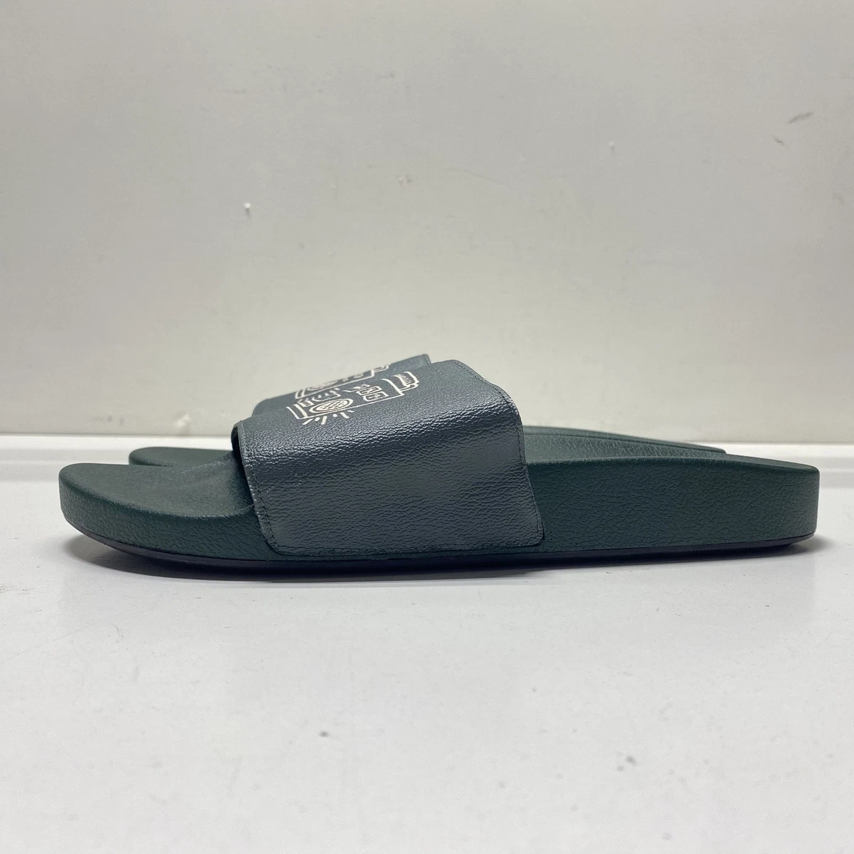 Coach and Keith Haring collaboration Dark Green  Slide Sandals with White Print New Coach Disney Mickey Mouse X Keith Haring | Mercari main image 2