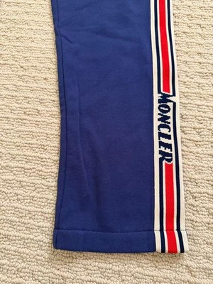 Moncler Boys Tracksuit Set Size 10A 140cm Navy Zip Hoodie Jogger