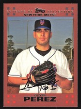 Oliver Perez New York Mets 2007 Topps Copper #355 SN /56