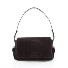 GIVENCHY 4G Shoulder Bag Suede Leather Dark Brown #RC4344
