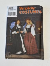 Simplicity Pattern 8855 Scottish Highland Dresses Misses Sizes 6 8 10 12 UC